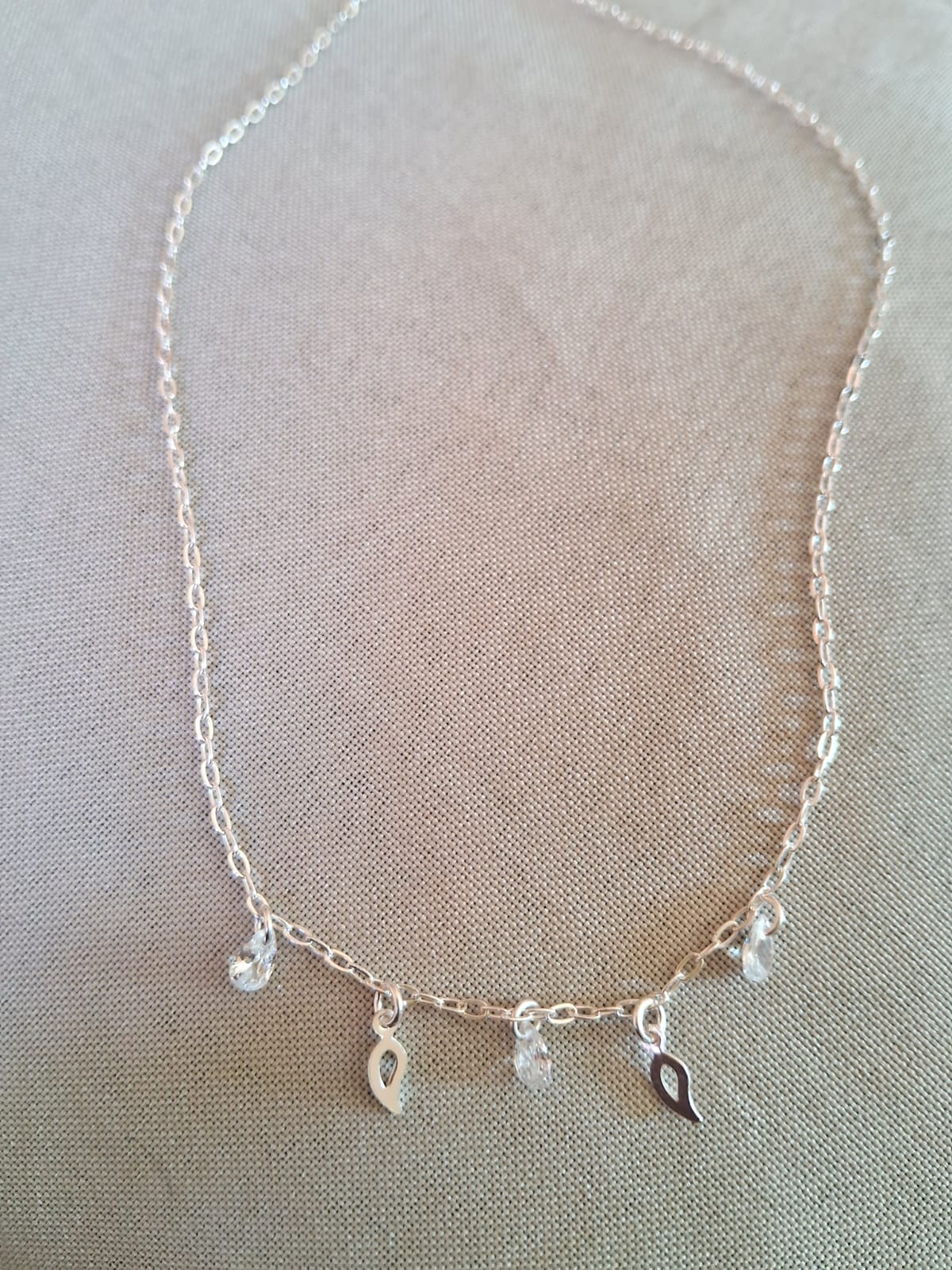 Choker 3 gotas zircônias