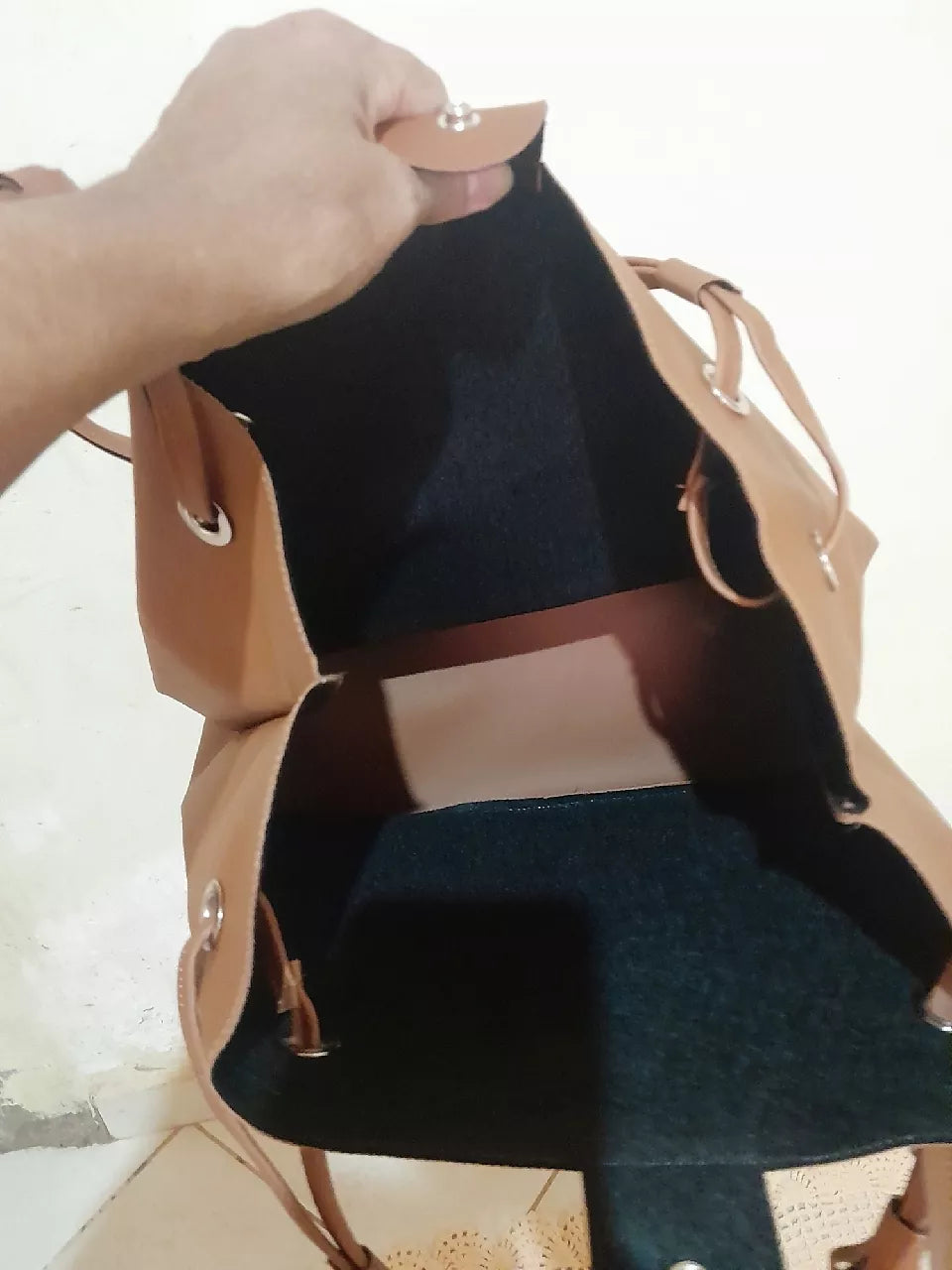 Bolsa sacola Luna com carteira