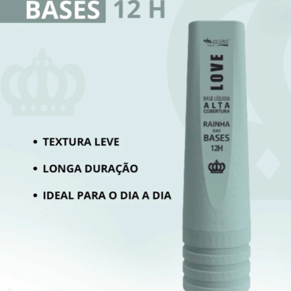 Base Líquida Alta Cobertura MAX LOVE