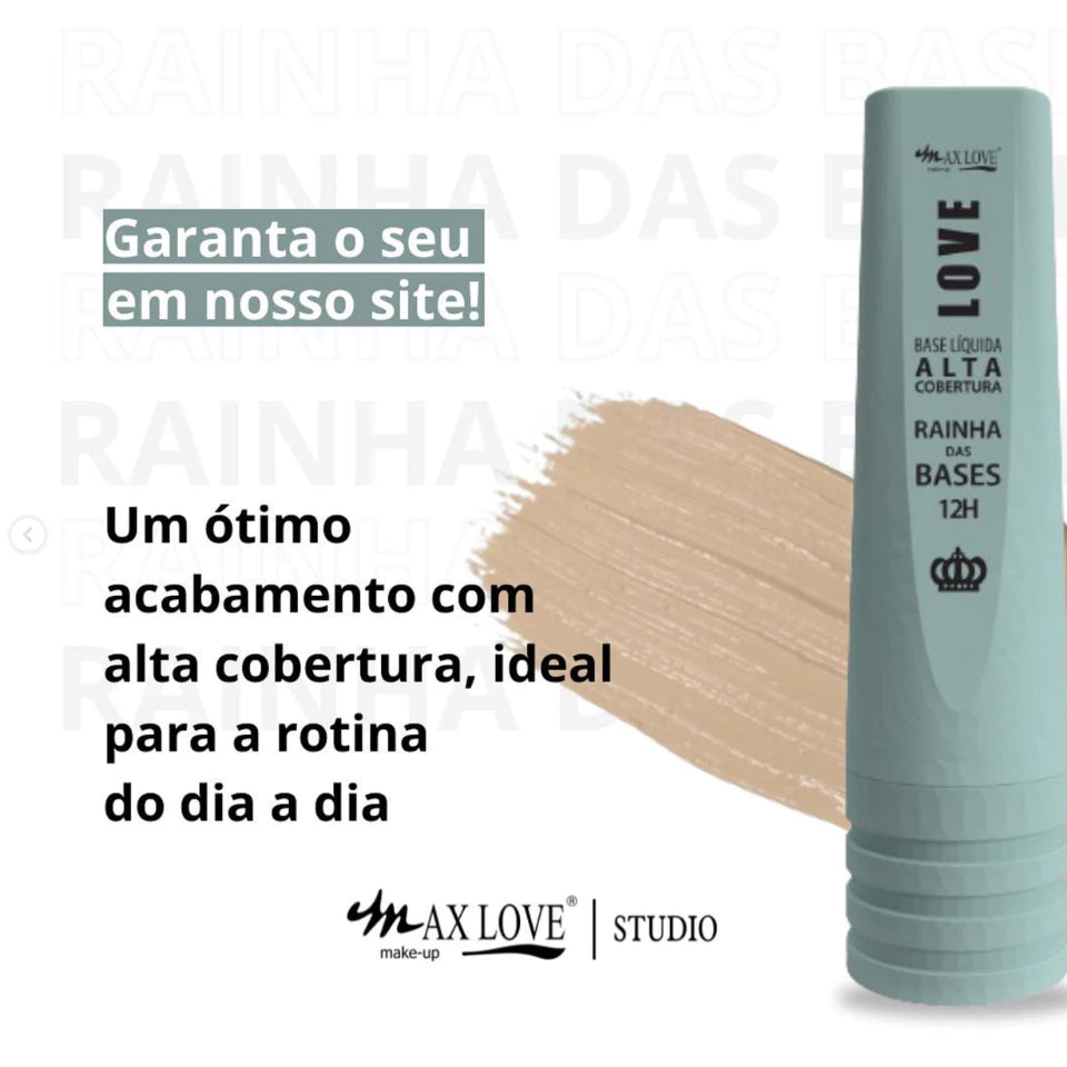 Base Líquida Alta Cobertura MAX LOVE