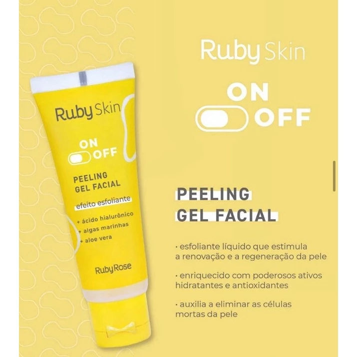 Peeling Gel Facial On/Off Ruby Skin - Ruby Rose