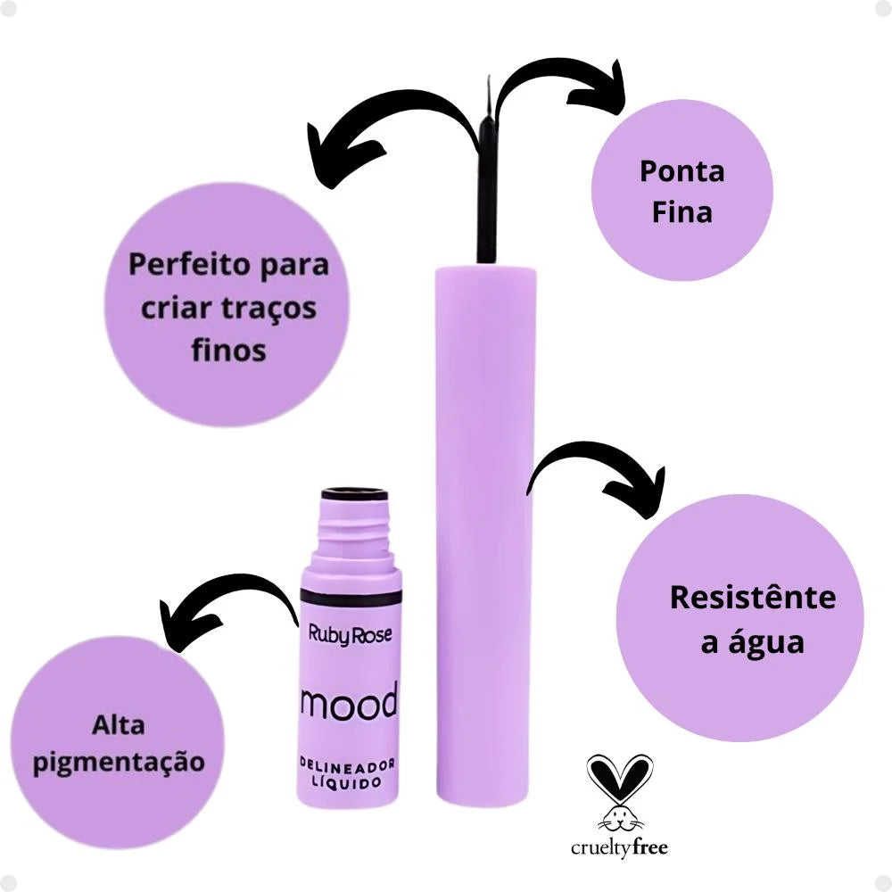 Delineador Líquido Mood - Ruby Rose