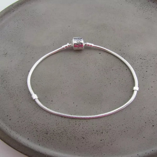 Pulseira para berloques fio rígido - Fecho Tambor