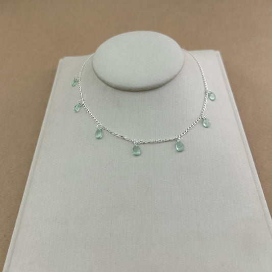 Choker com 7 gotas zircônias Cristal