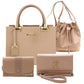 Kit Bolsa Castelo + Bolsa Saco + Carteira + Bolsa Corrente Amanda Brazil