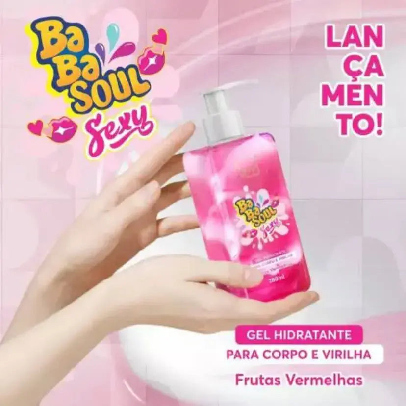 Gel Hidratante Corporal e Virilha Babasoul Sexy - Frutas Vermelhas
