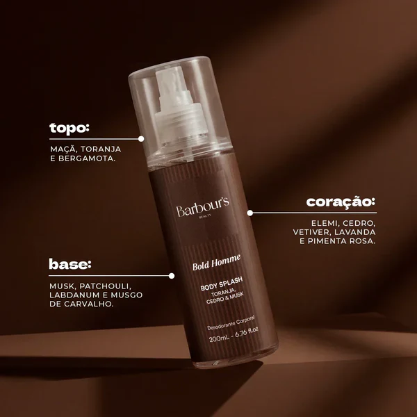 Body Splash Masculino - Barbour's Beauty