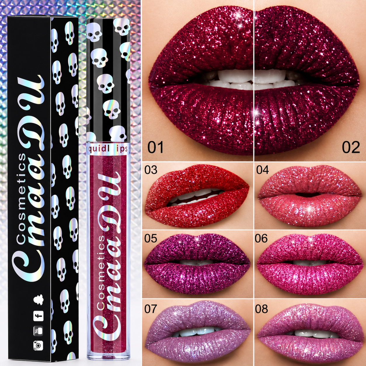 Batom Lip Gloss Brilho - Cmaadu