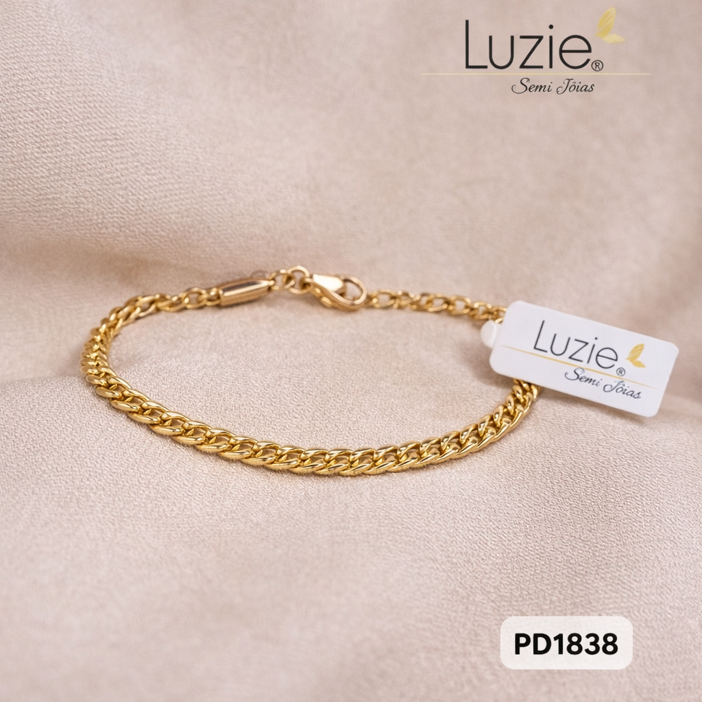 Pulseiras Femininas- Folheado a Ouro