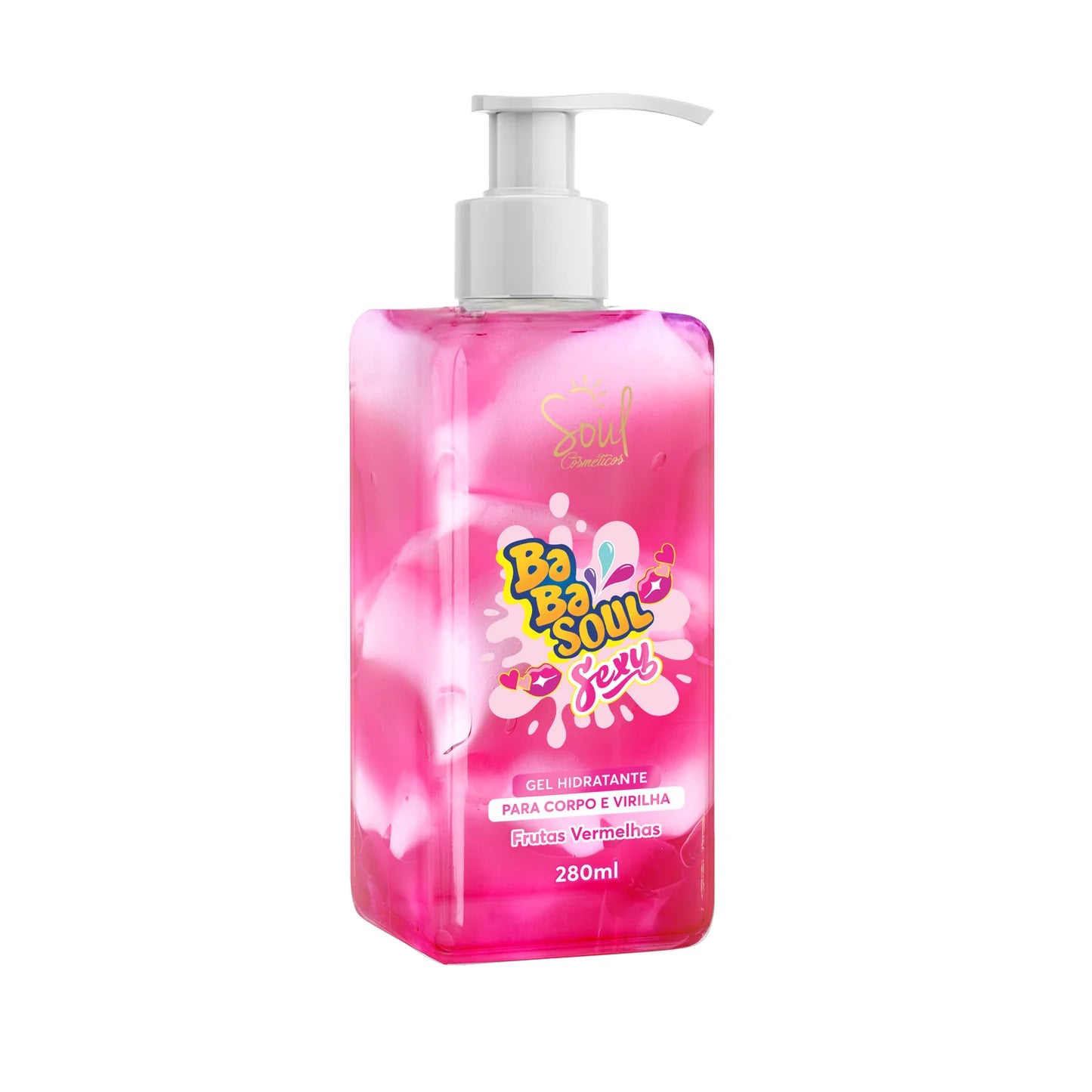 Gel Hidratante Corporal e Virilha Babasoul Sexy - Frutas Vermelhas