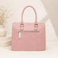 Bolsa Feminina Estruturada Elegance com Mini Bag Chaveiro – Rosa