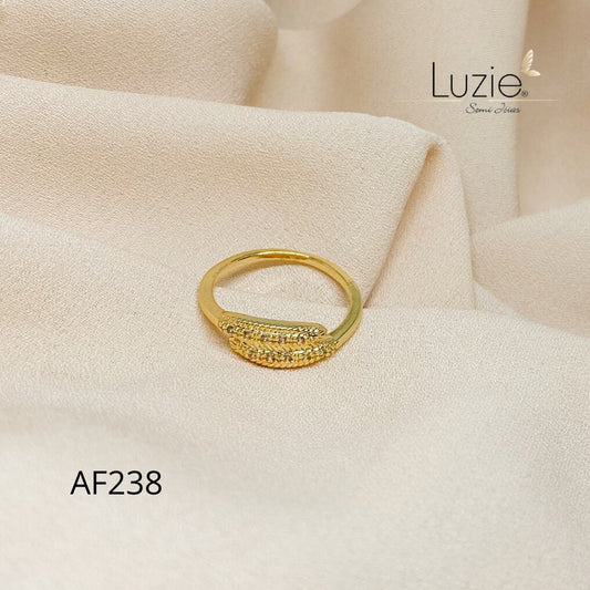 Anel Falange 2 Pontas - AF238 - Folheado a Ouro