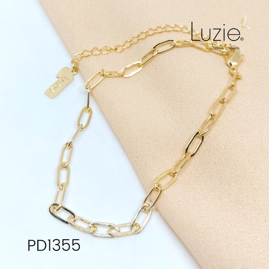 Pulseira Elos Cartiê Médio - PD1355 - Folheado a Ouro