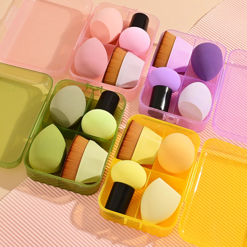 Conjunto Pincel de Maquiagem Para Base