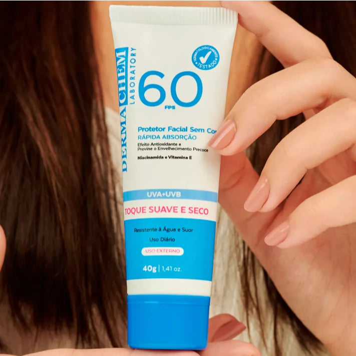 Protetor Facial sem Cor 60 FPS - Dermachem