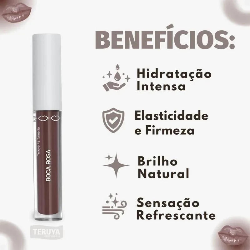 Hidra Lábios Gloss Labial - Boca Rosa