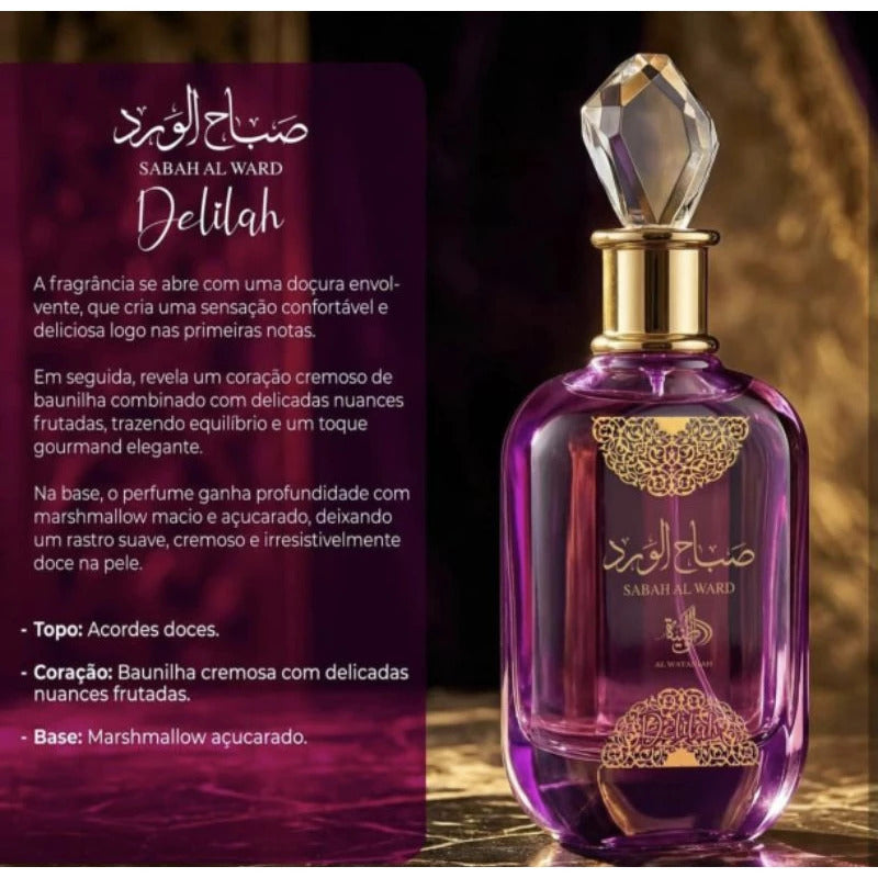 Perfume Árabe Sabah Al Ward Delilah - Al Wataniah