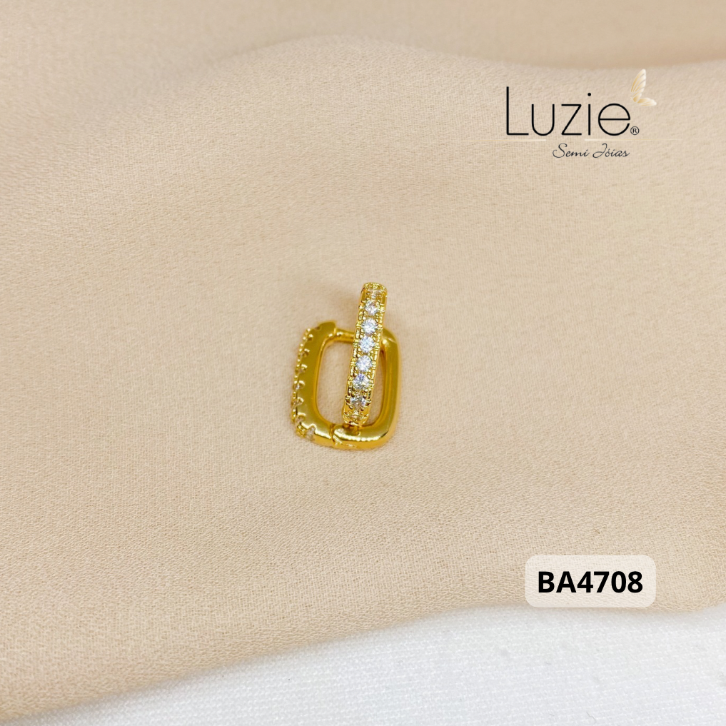 Brincos Argola - Folheado a Ouro Luzie