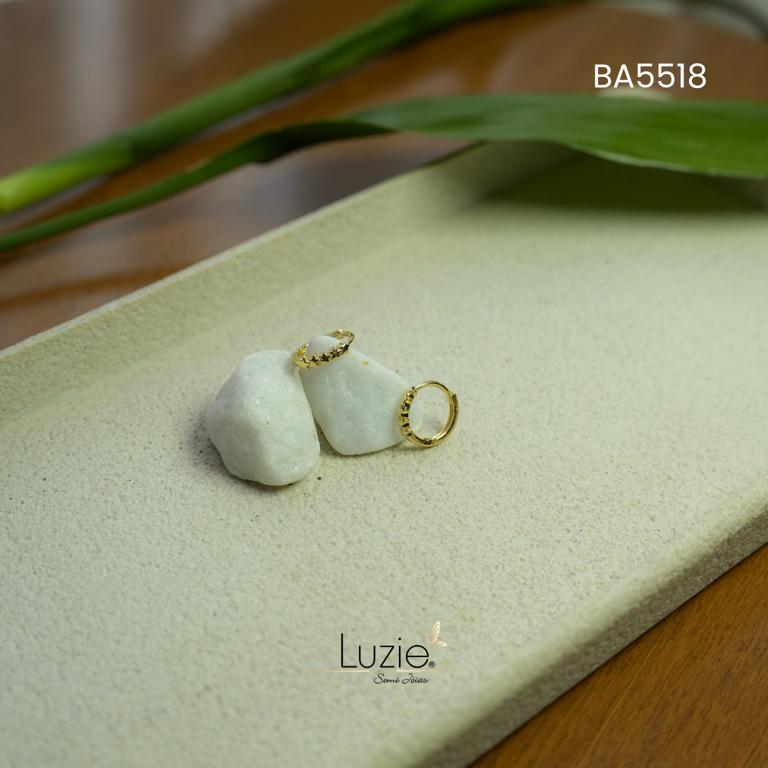 Brincos Argola - Folheado a Ouro Luzie