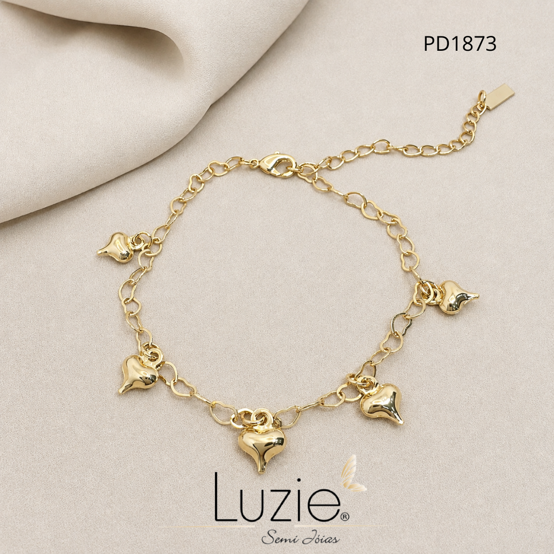 Pulseiras Femininas- Folheado a Ouro