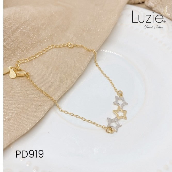 Pulseiras Femininas- Folheado a Ouro