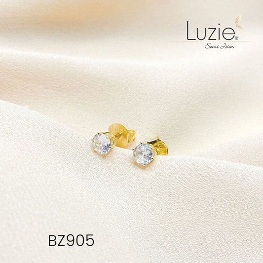 Brinco Ponto de Luz G- BZ905- Folheado a Ouro