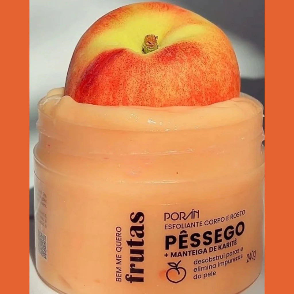Esfoliante Pêssego Corpo e Rosto - Poran