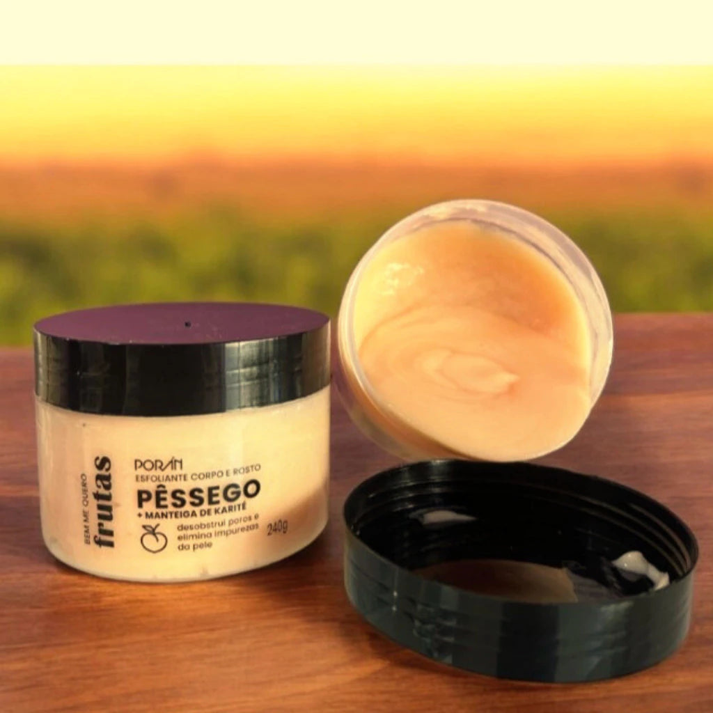 Esfoliante Pêssego Corpo e Rosto - Poran