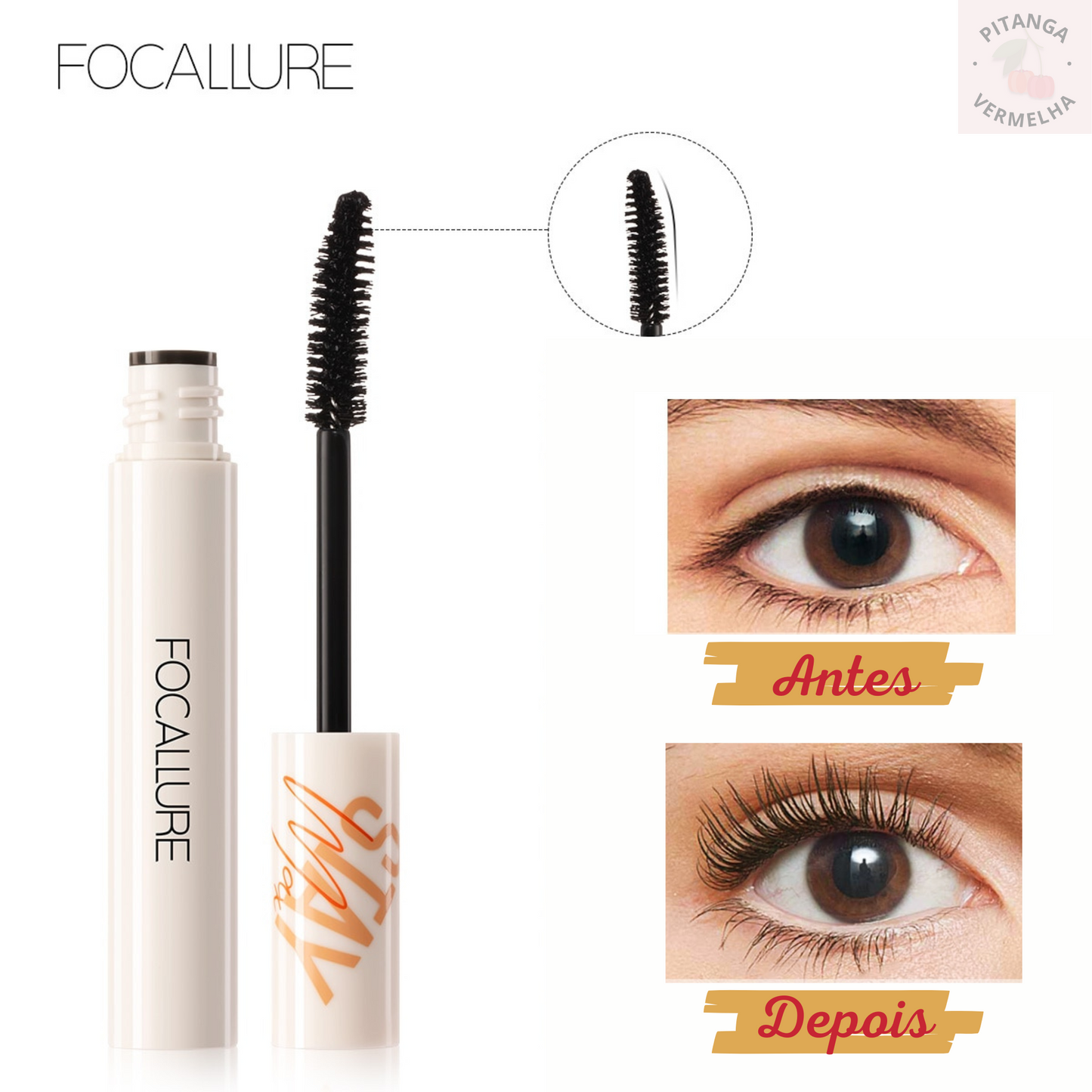 Máscara para Cílios FOCALLURE 3D
