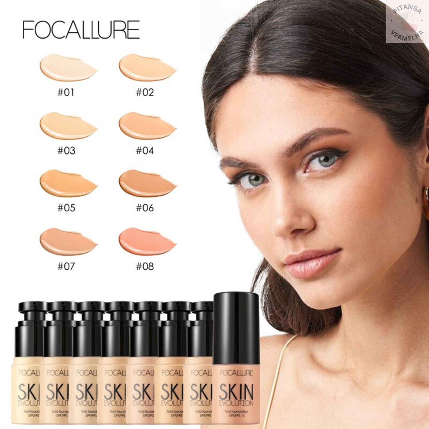 Base Liquída Focallure Skin Evolution